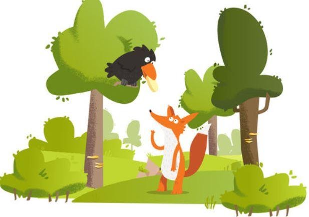 The Fox and The Crow Story for Kids from Aesop Fables