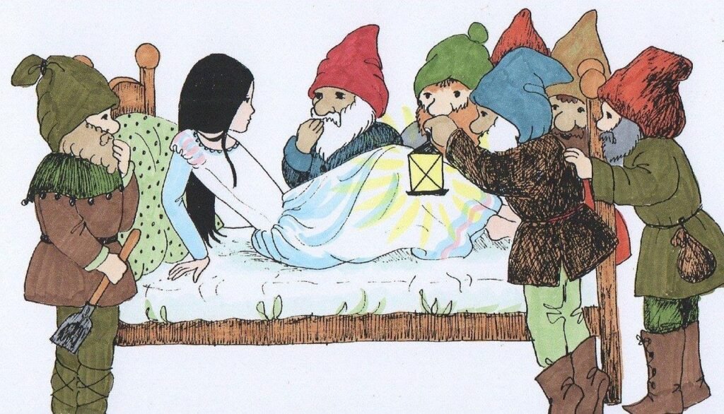 Snow White and the Seven Dwarfs Story in English