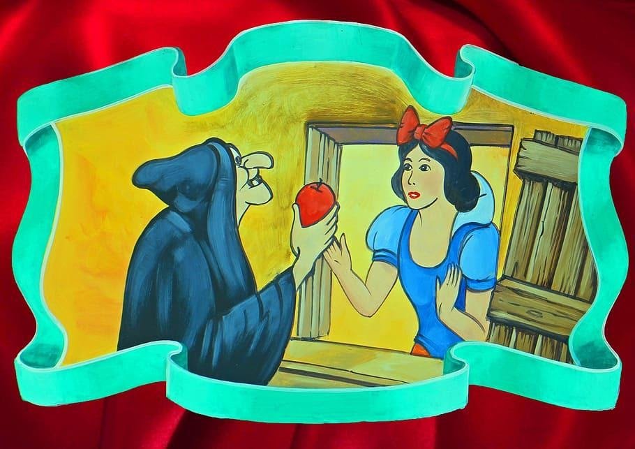 snow white and apple