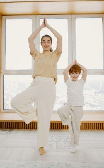 Surya Namaskar with kids