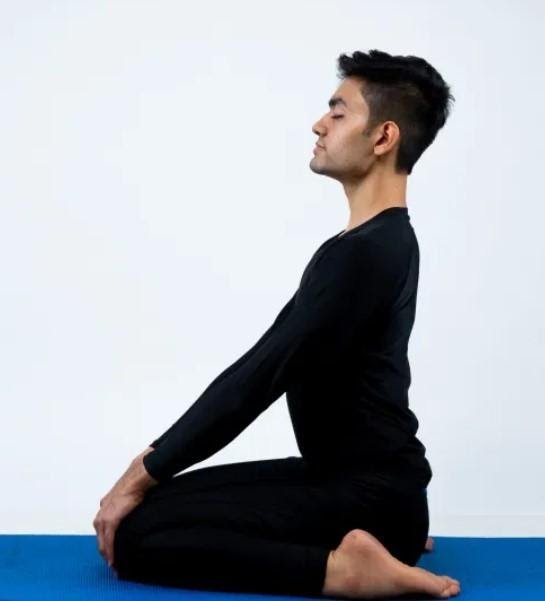 Virasana Yoga Pose 